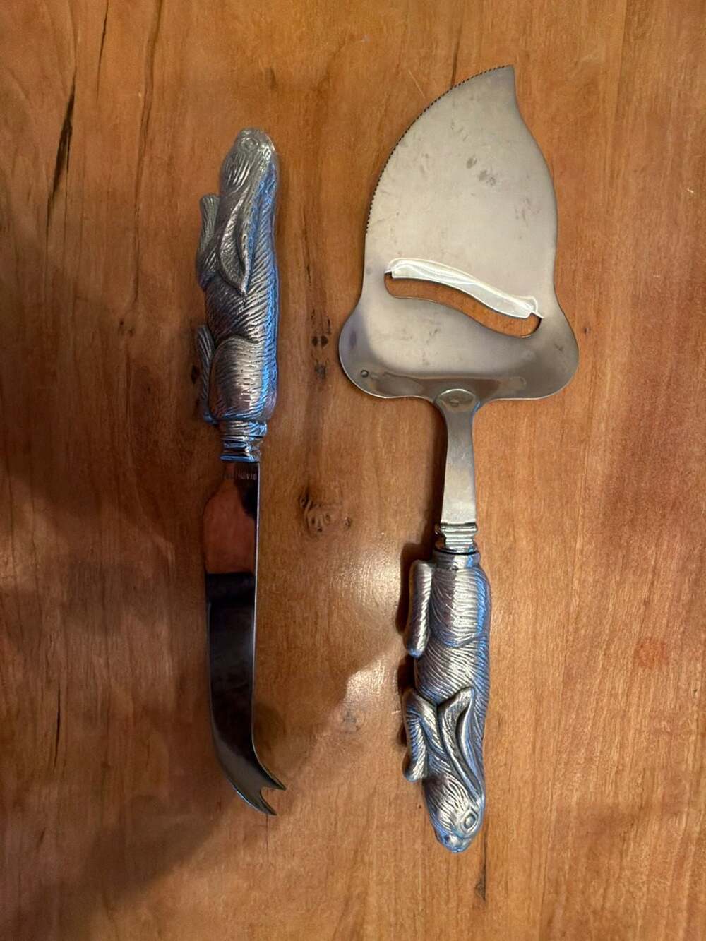 Vintage Arthur Court Rabbit Cheese‎ Slicer/Knife/Spreader Stainless Steel Blade